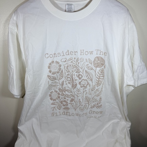 The Unbranded Brand Tops - Consider How The Wildflowers Grow Luke 12:27 Shirt, Bible Verse Quotes Shirt, Ch